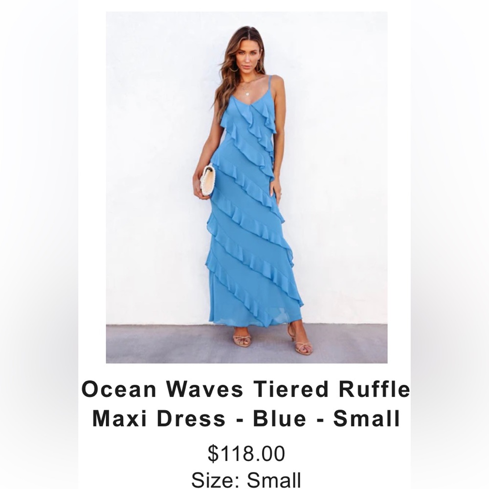Brand New Vici Blue Maxi Dress